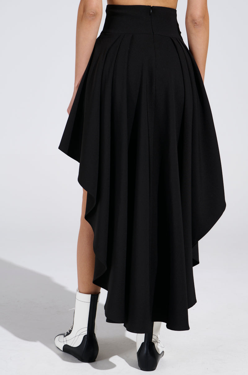 USED TO LOVE YOU SIDE LACE SKIRT IN BLACK