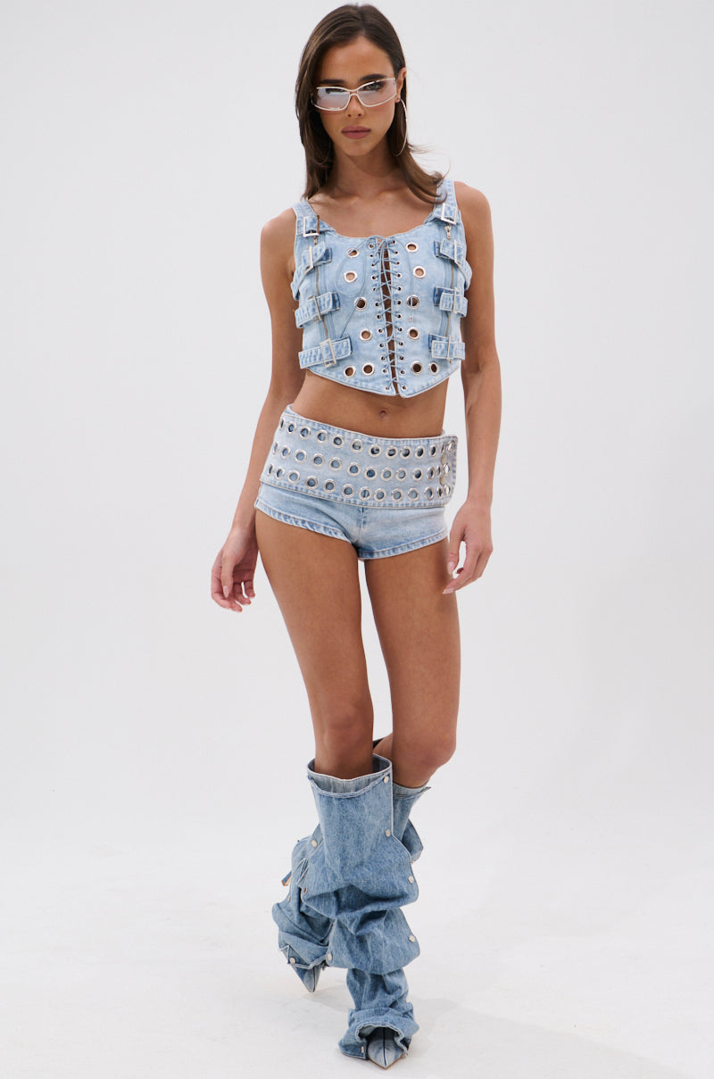 POWER SQUAD DENIM CORSET