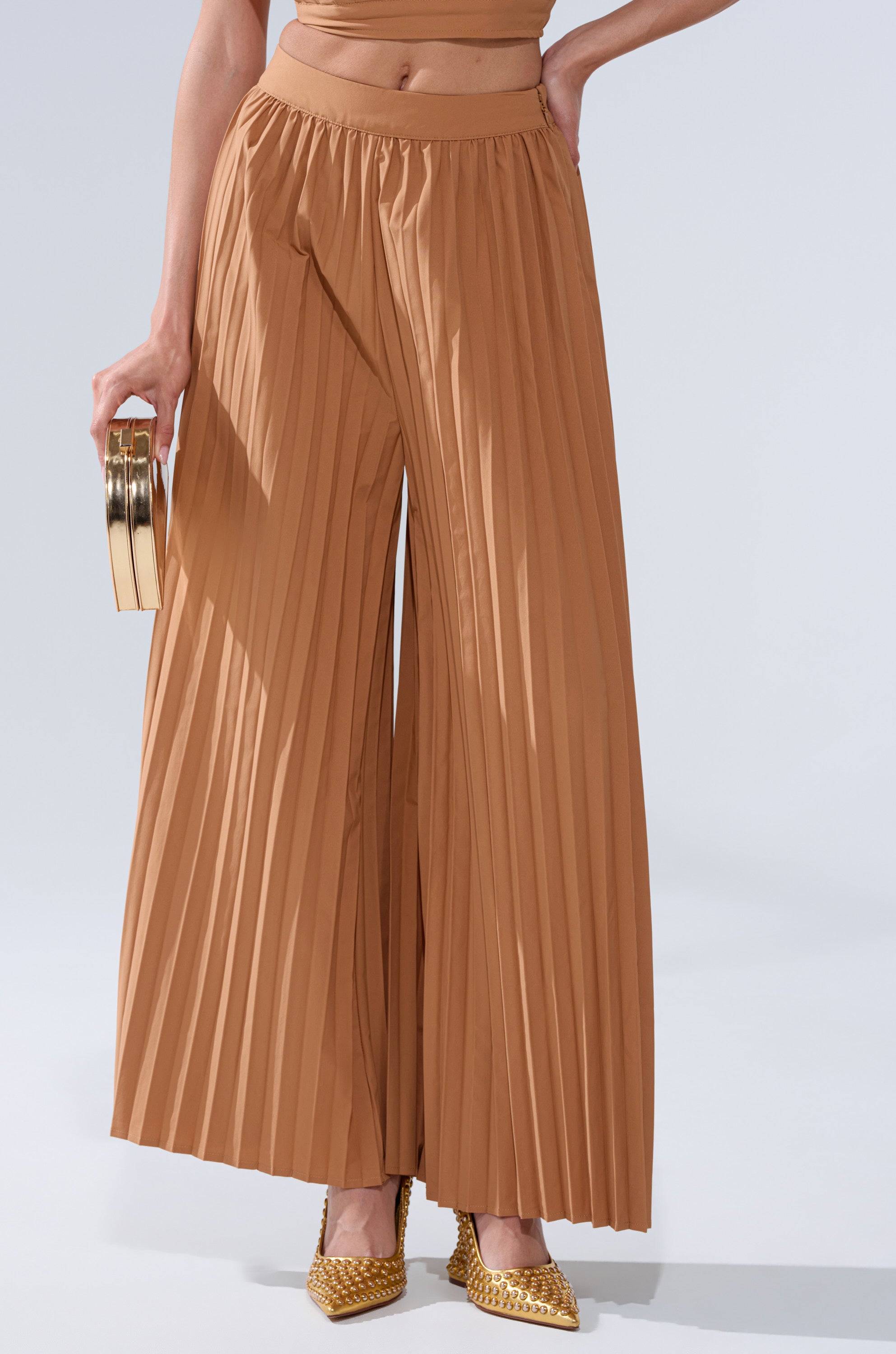 STAR OF THE NIGHT PLEATED PALAZZO PANT