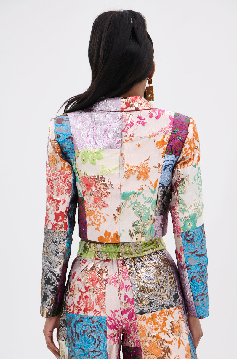 MIXED FEELINGS BROCADE BLAZER