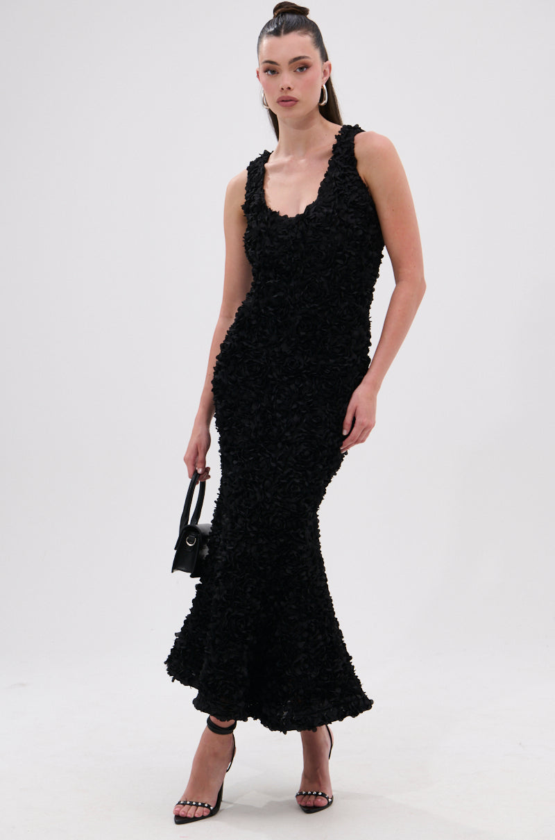 GARDEN PARTY FLORAL MIDI DRESS