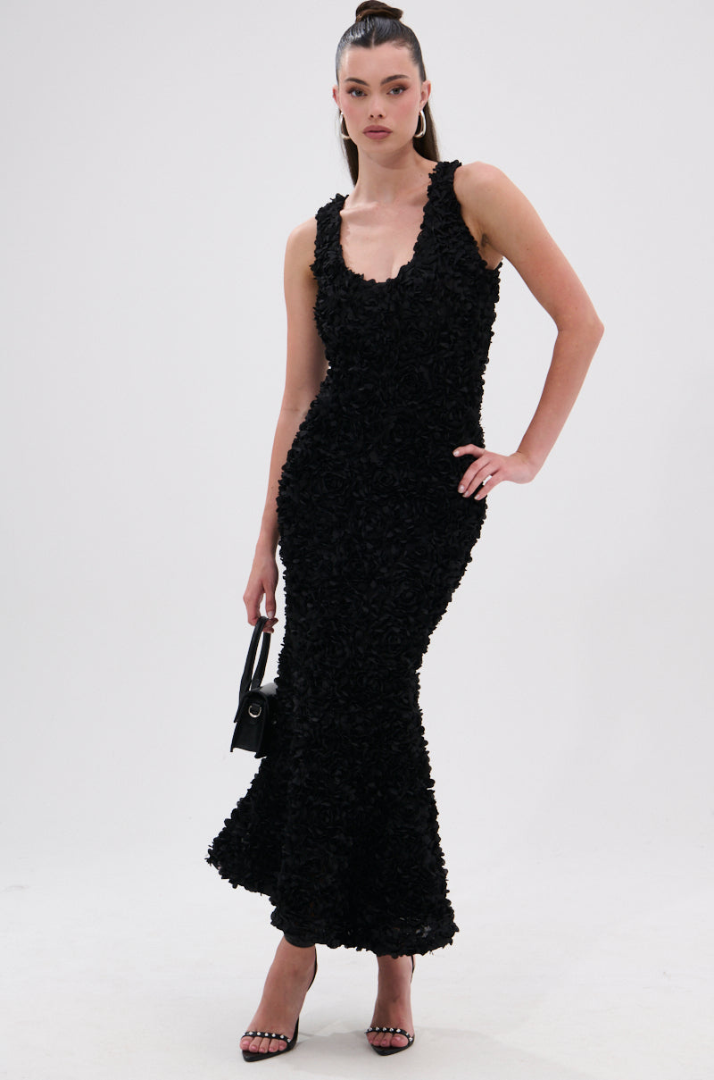 GARDEN PARTY FLORAL MIDI DRESS