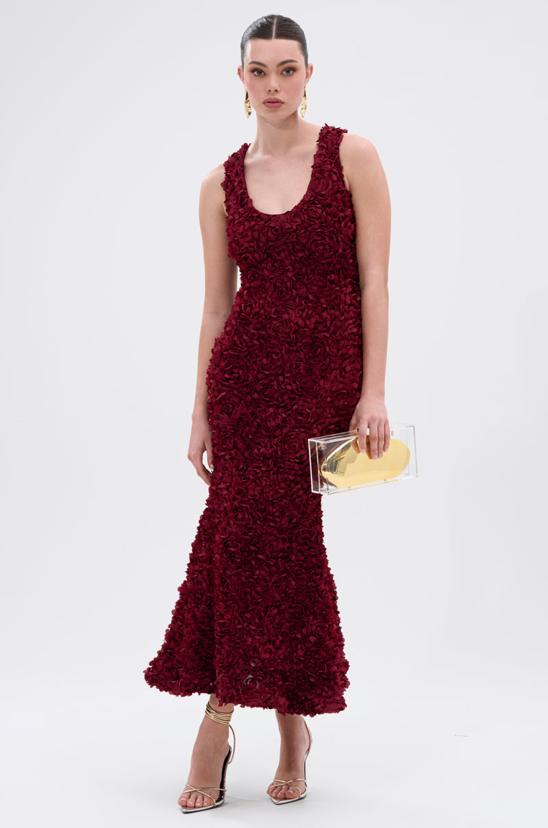 GARDEN PARTY FLORAL MIDI DRESS