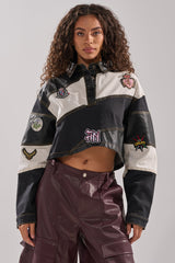 GUESS WHAT STRIPE COLLARED BLOUSE