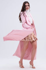 TAKE ME EVERYWHERE SATIN TRENCH