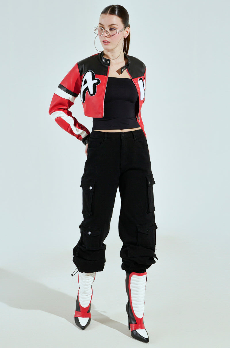 ACE CROPPED GRAPHIC MOTO