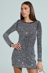 A HAMPTONS HOLIDAY PEARL MINI DRESS