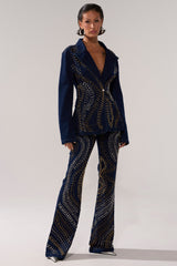 CHEYENNE STUDDED FLARE DENIM