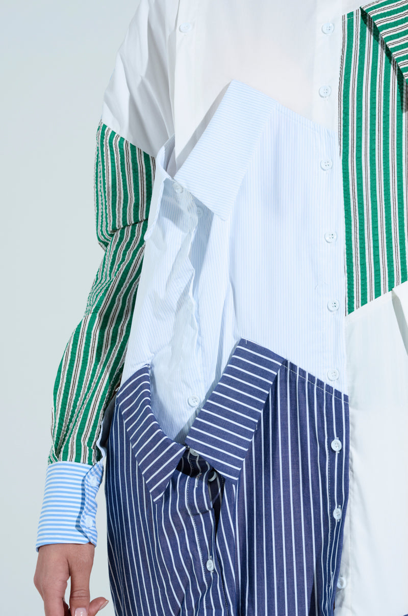 NOT YOUR BOYFRIENDS SHIRT MAXI DRESS