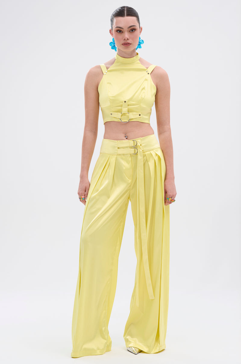 ELECTRIC SATIN TROUSER