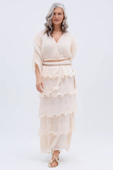 RUFFLE HEAVEN MAXI SKIRT