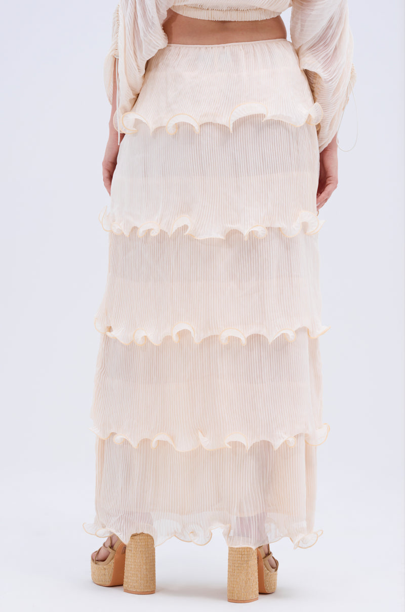 RUFFLE HEAVEN MAXI SKIRT