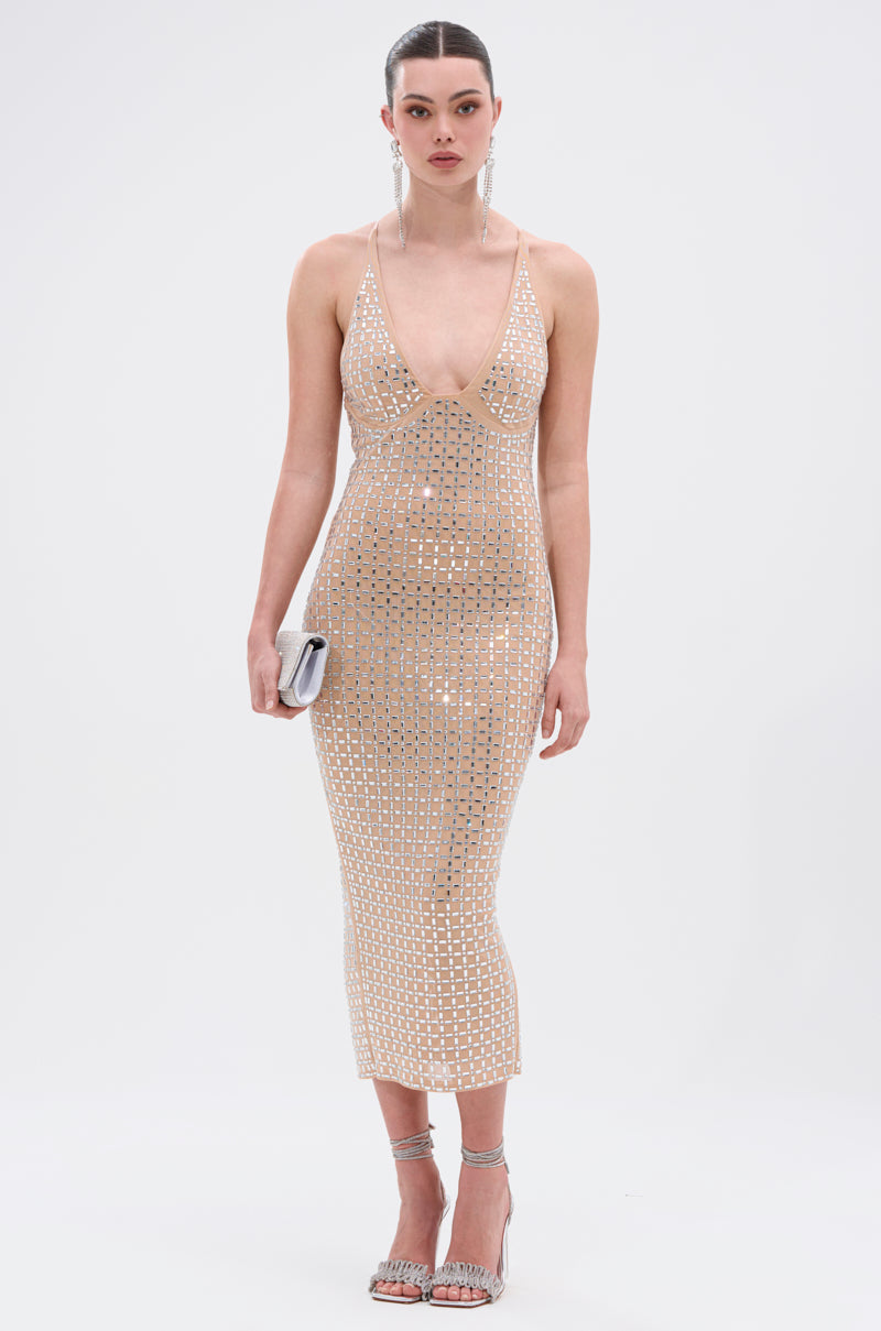 QUEEN OF EVERYTHING MIDI DRESS