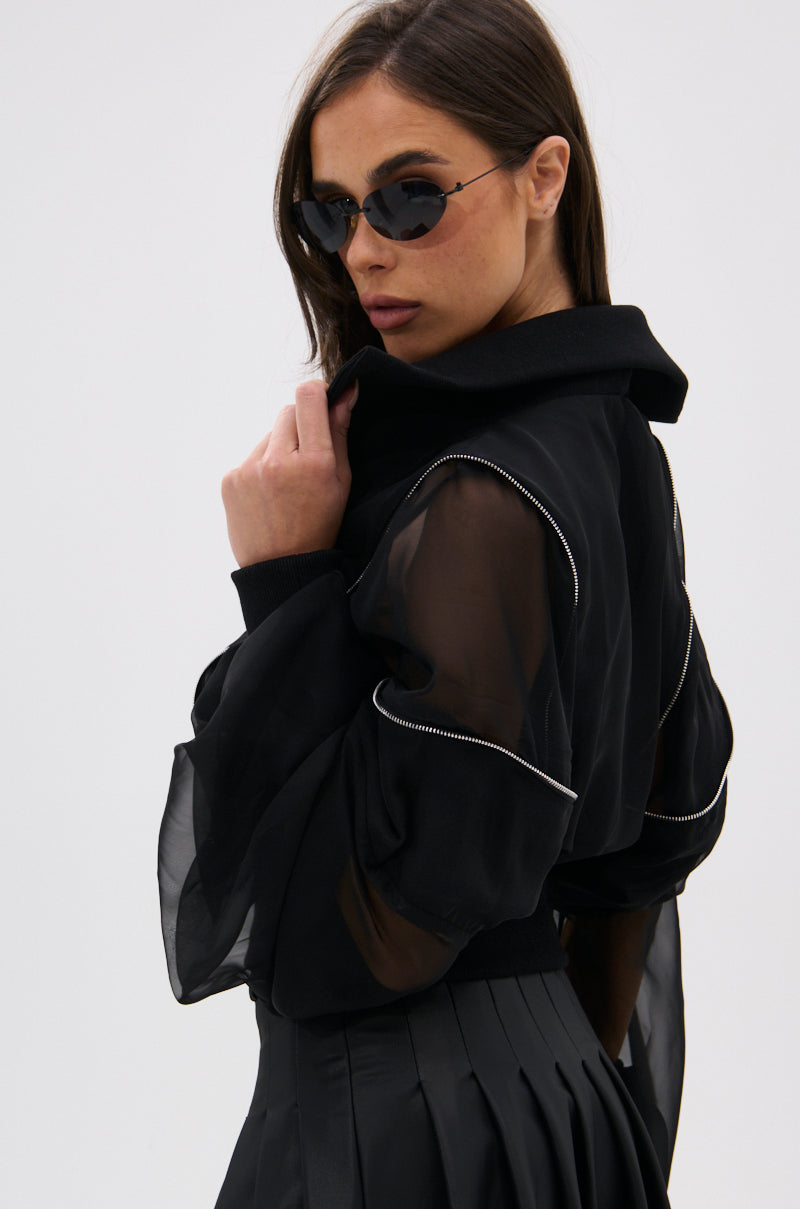 CHOOSE YOUR FIGHTER MESH INSERT BOMBER