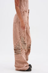 NEW ITEM DISTRESSED DENIM JEAN