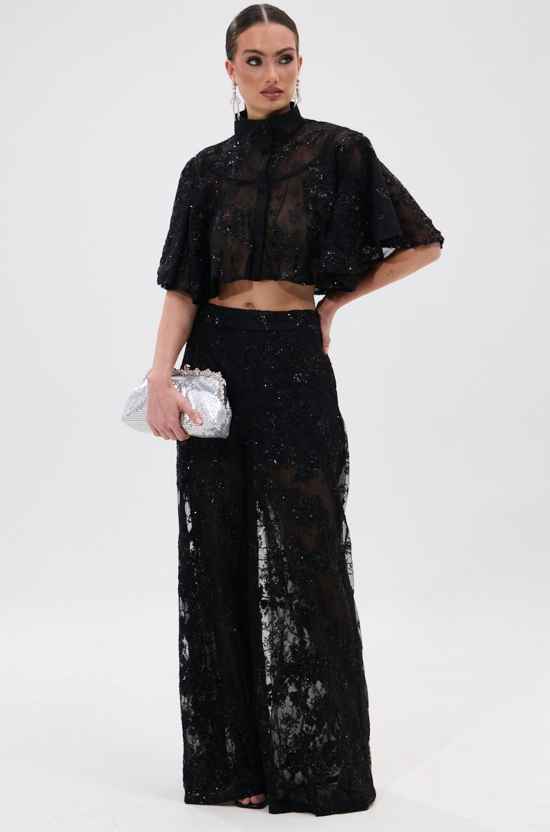 QUEEN B LACE TROUSER