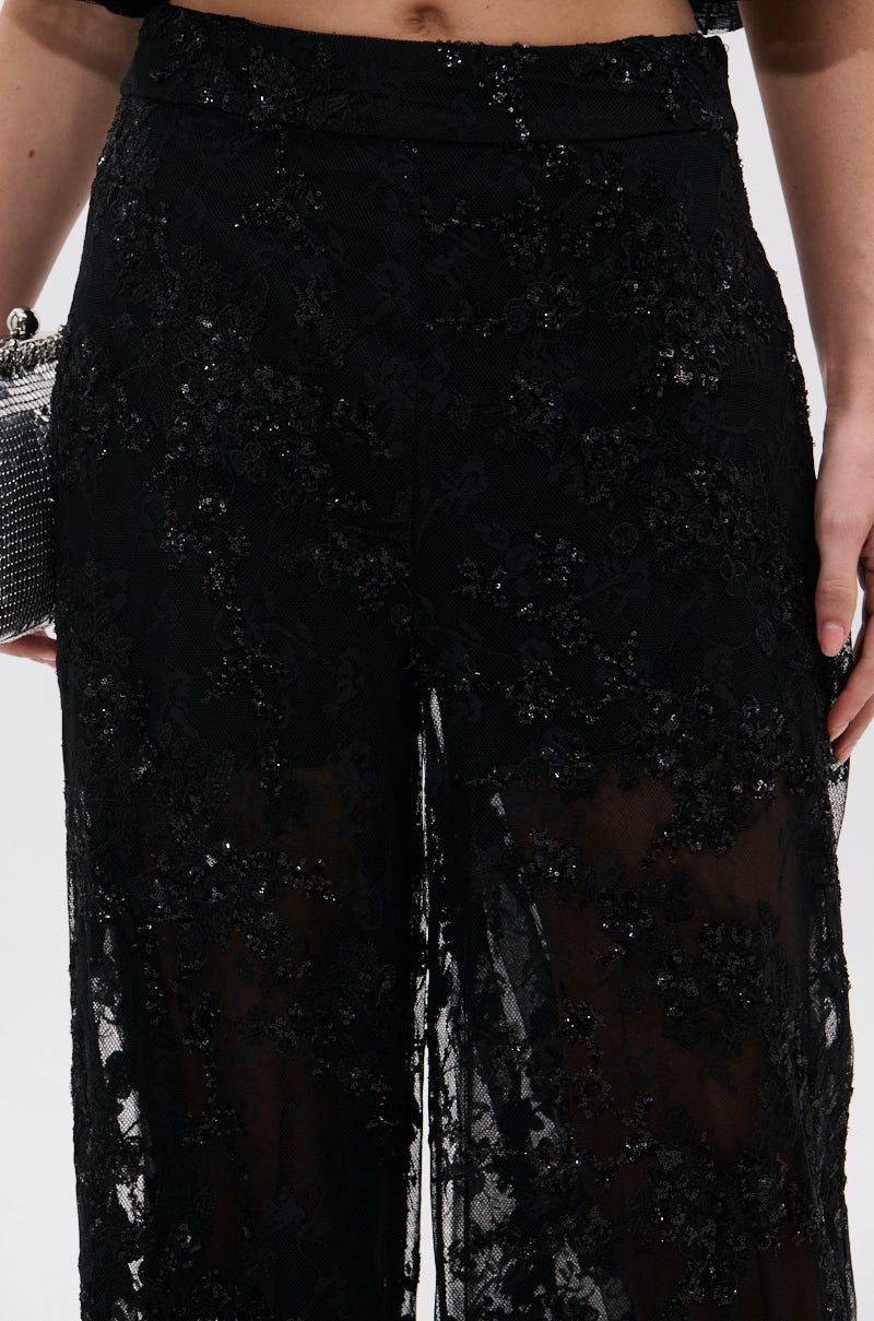 QUEEN B LACE TROUSER