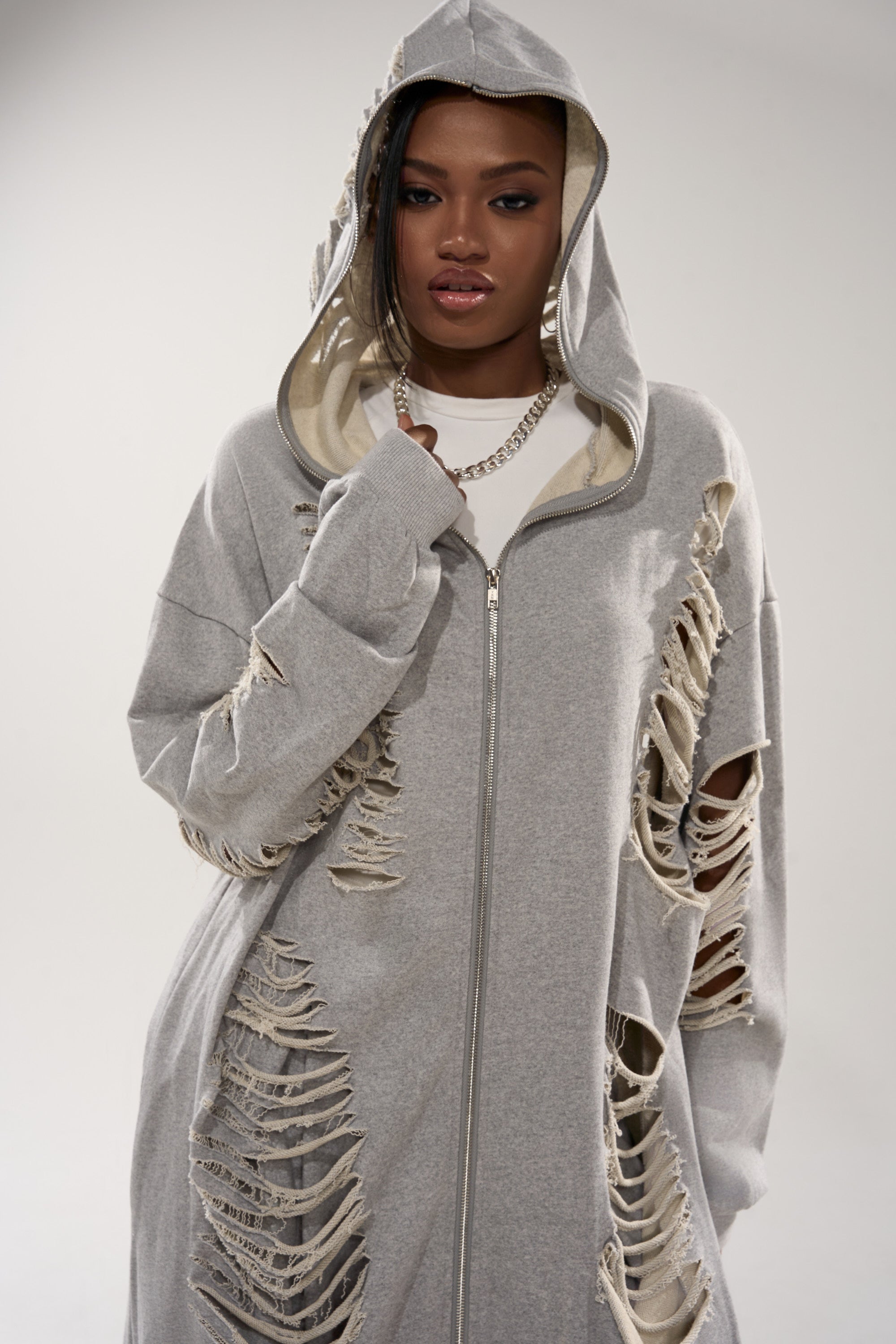 STRESS HIM OUT LONGLINE SWEATSHIRT