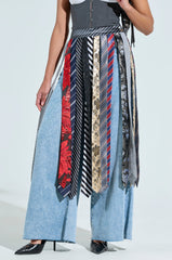 TIED IN BUSINESS MIDI SKIRT