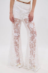 UP NEXT LACE PANT IN WHITE