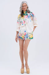 ROSE FLORAL SHORT