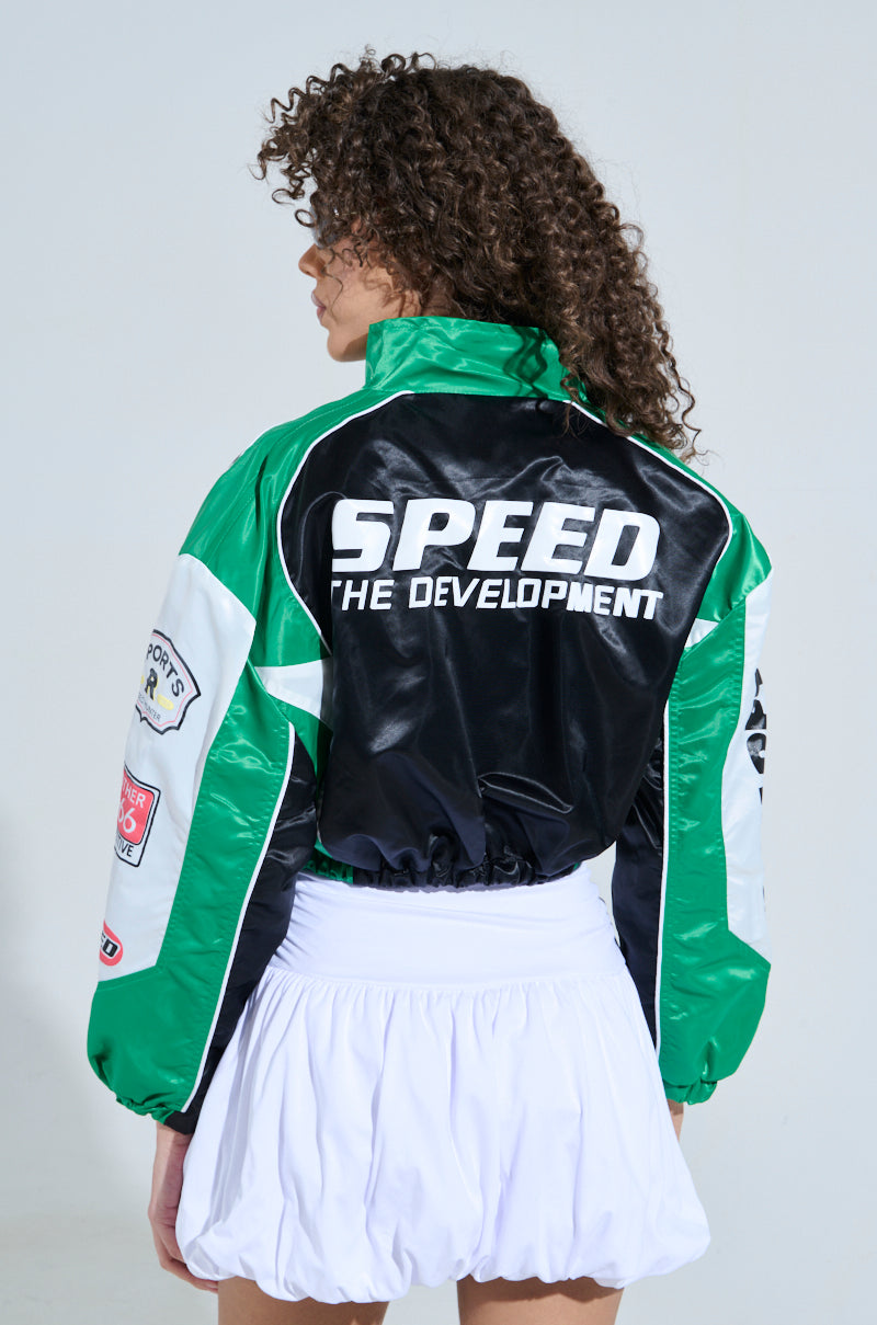 GO TIME EMBROIDERED BOMBER