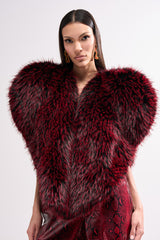 STAR CROSSED LOVER FAUX FUR VEST