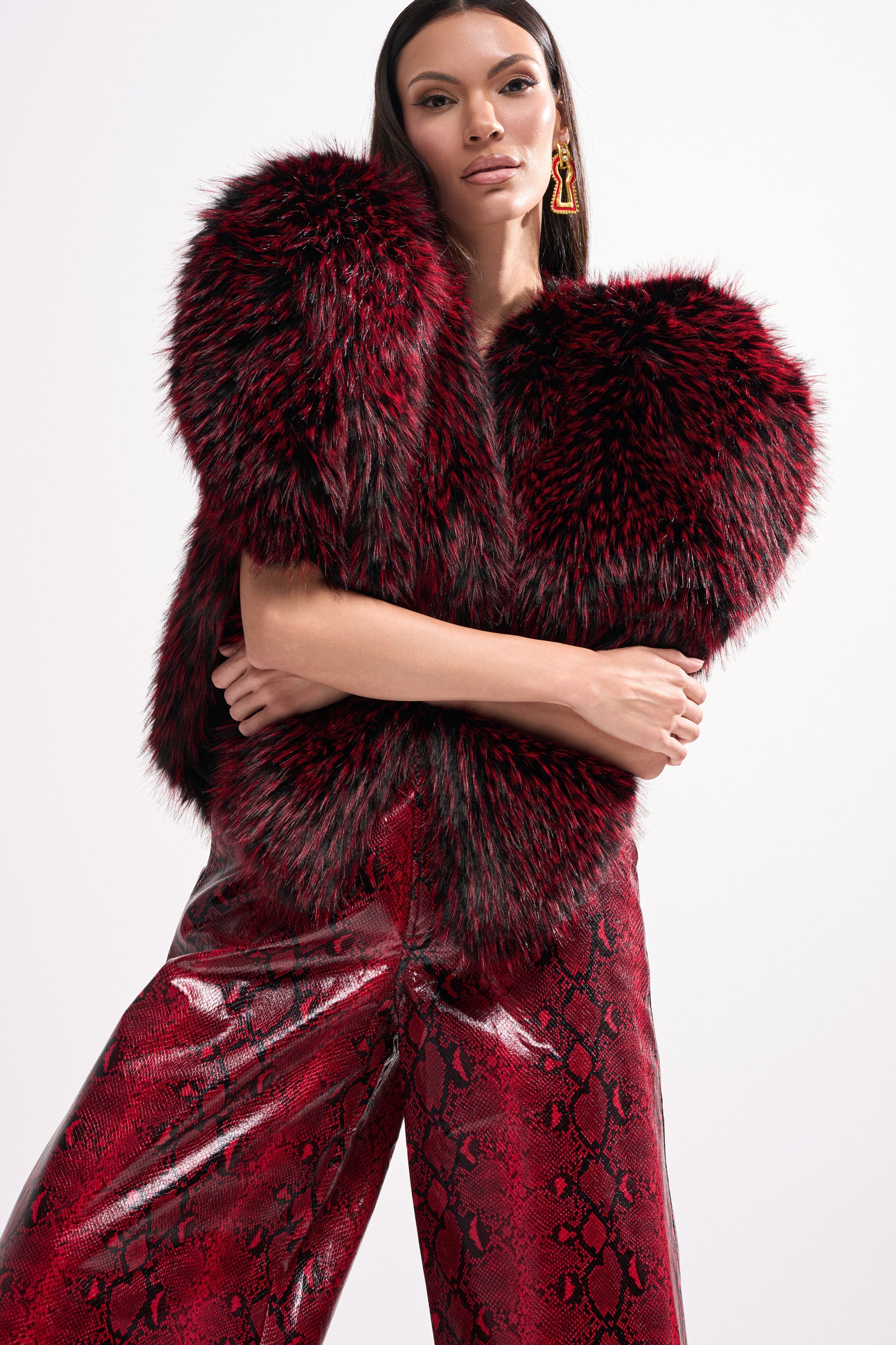 STAR CROSSED LOVER FAUX FUR VEST