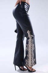 VENOMOUS FAUX LEATHER PANTS