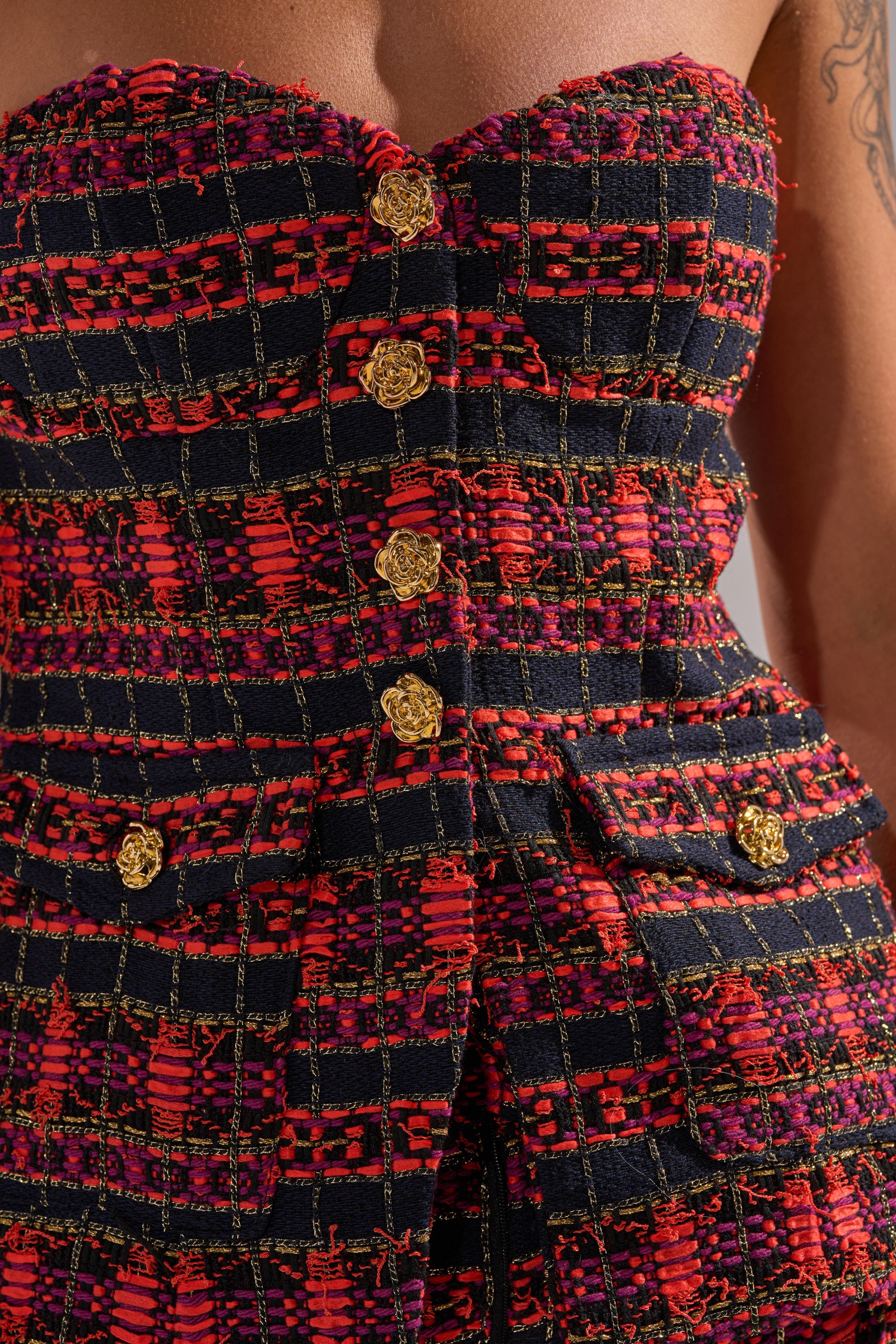 ONLY THINK ABOUT YOU CORSET IN TWEED