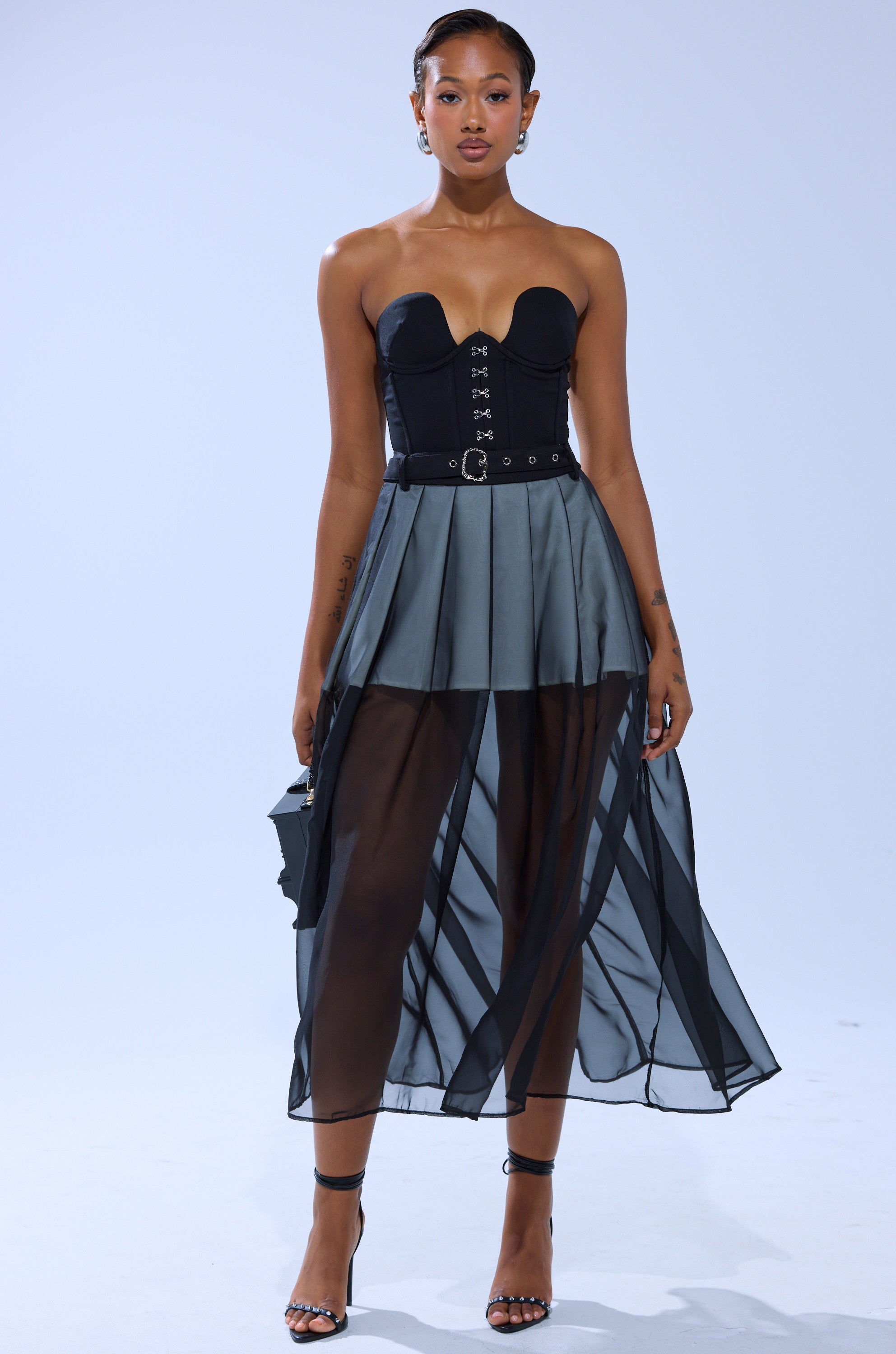 PARTY GIRL MIDI SKIRT