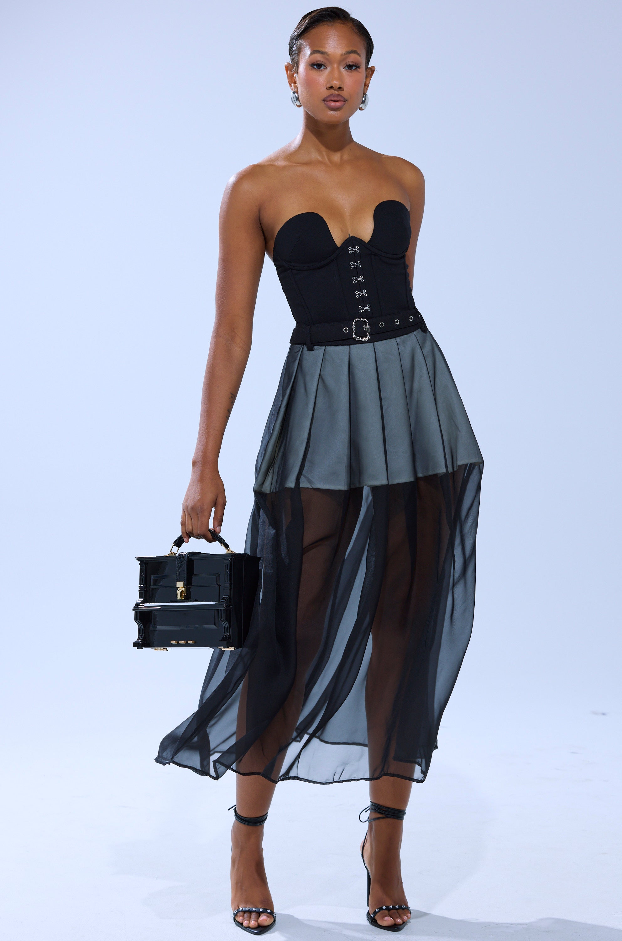 PARTY GIRL MIDI SKIRT