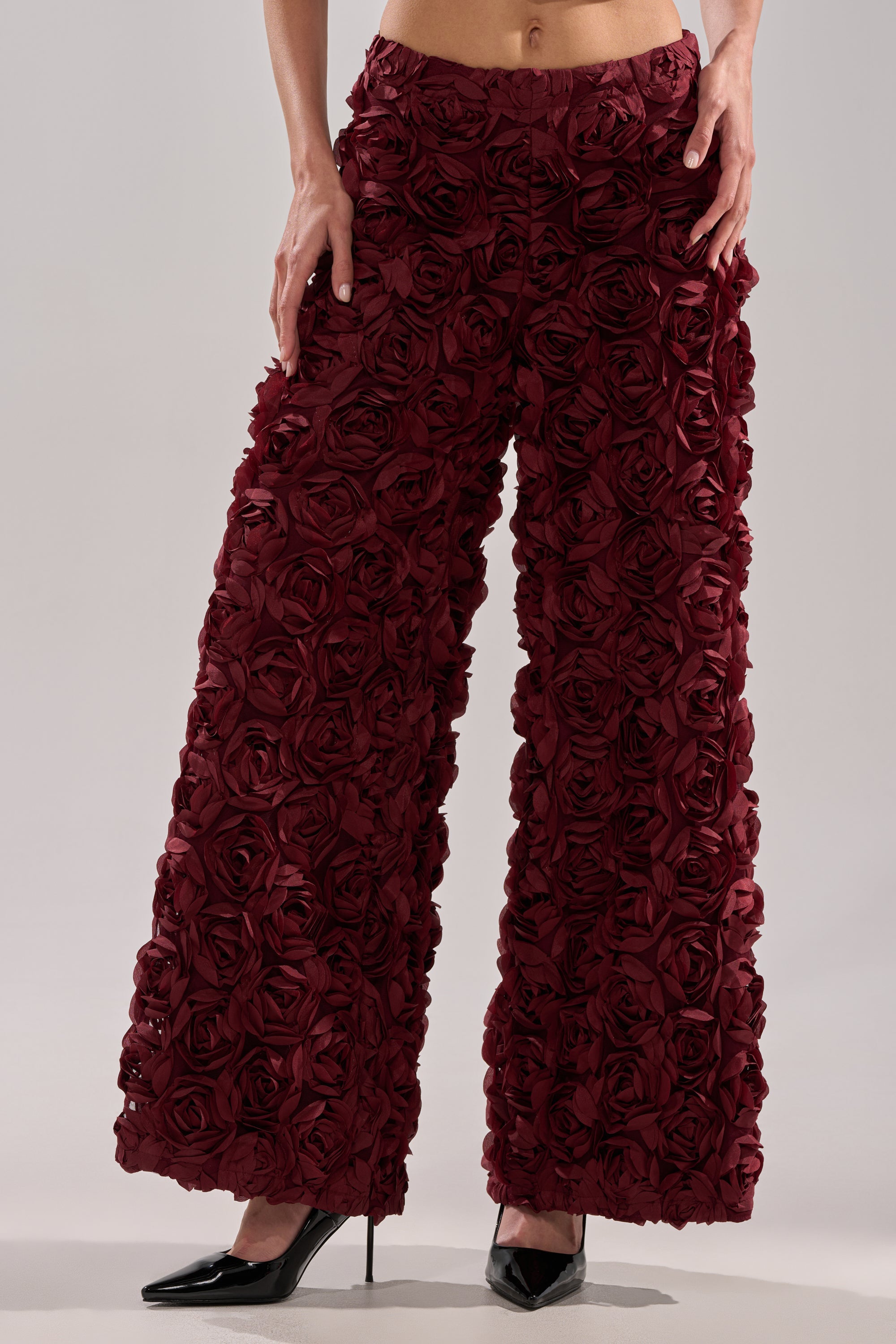 ROSE PEDALS WIDE LEG TROUSER