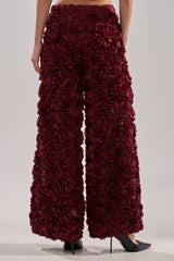 ROSE PEDALS WIDE LEG TROUSER