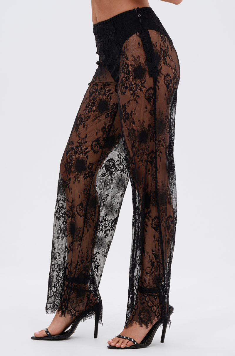 DRESSED TO IMPRESS LACE FLARE LEGGING