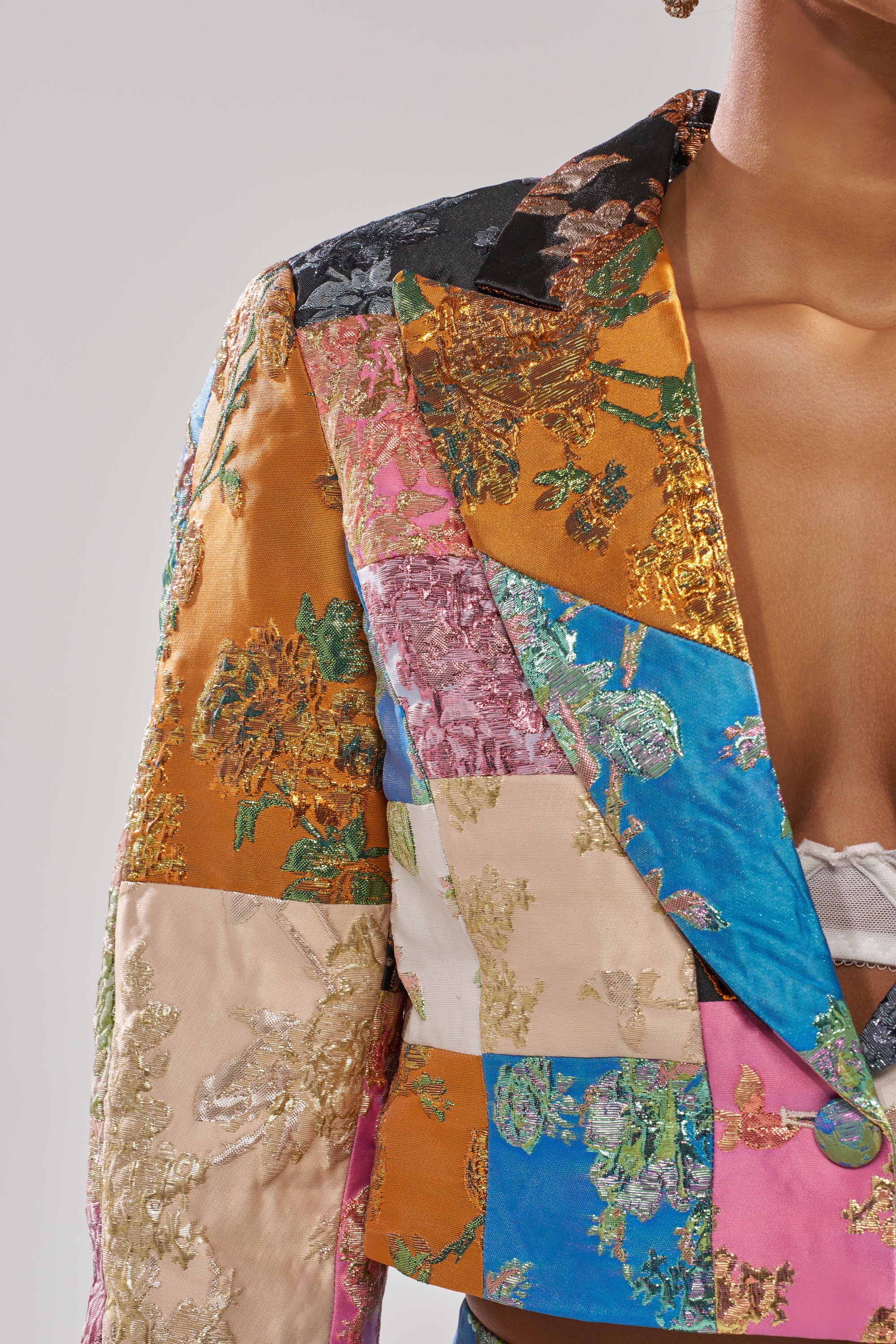 LOLITA PATCHWORK BROCADE BLAZER