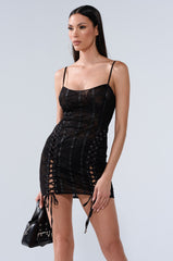 BEEN A TEN LACE MINI DRESS