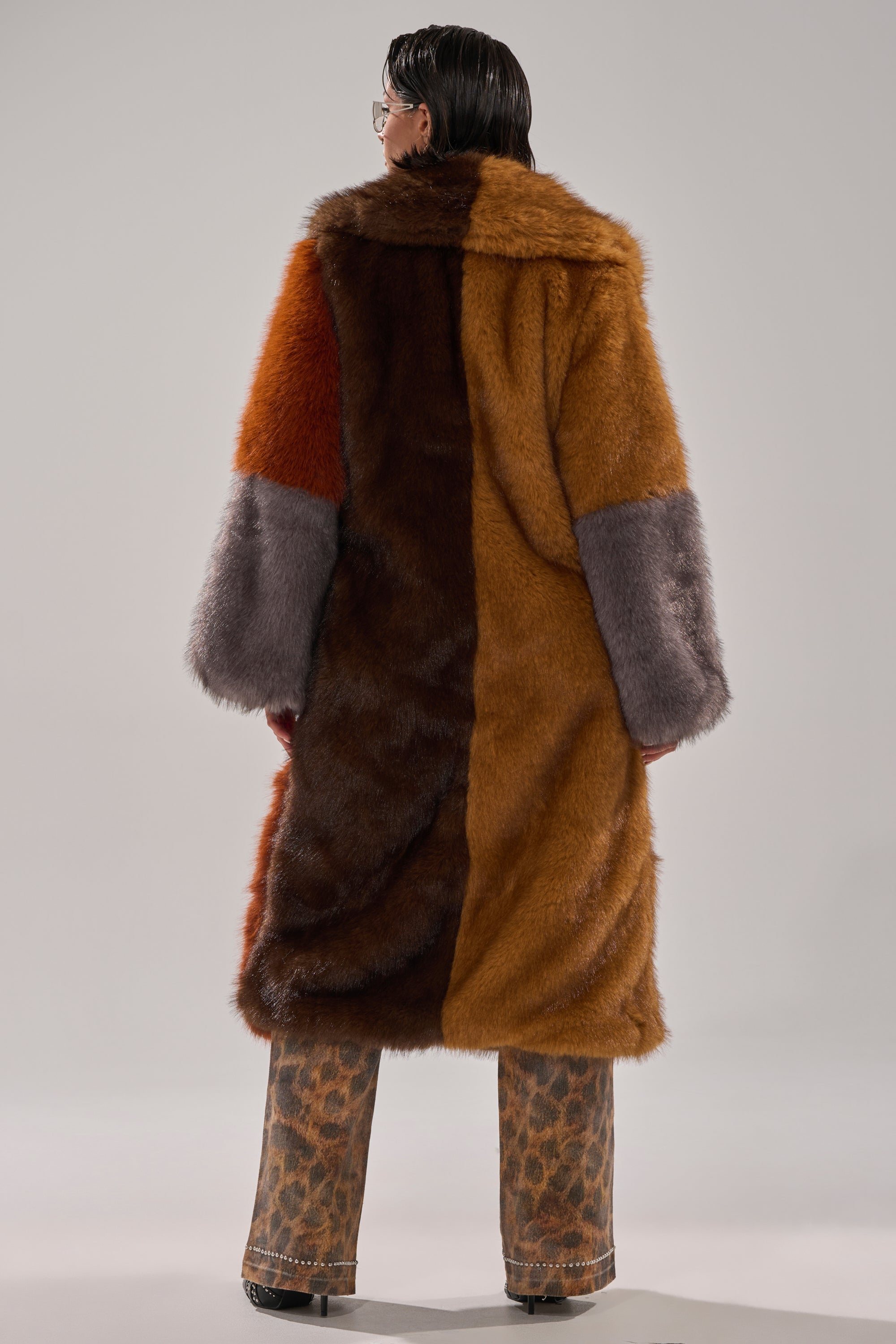 WILD CARD PATCHWORK FAUX FUR