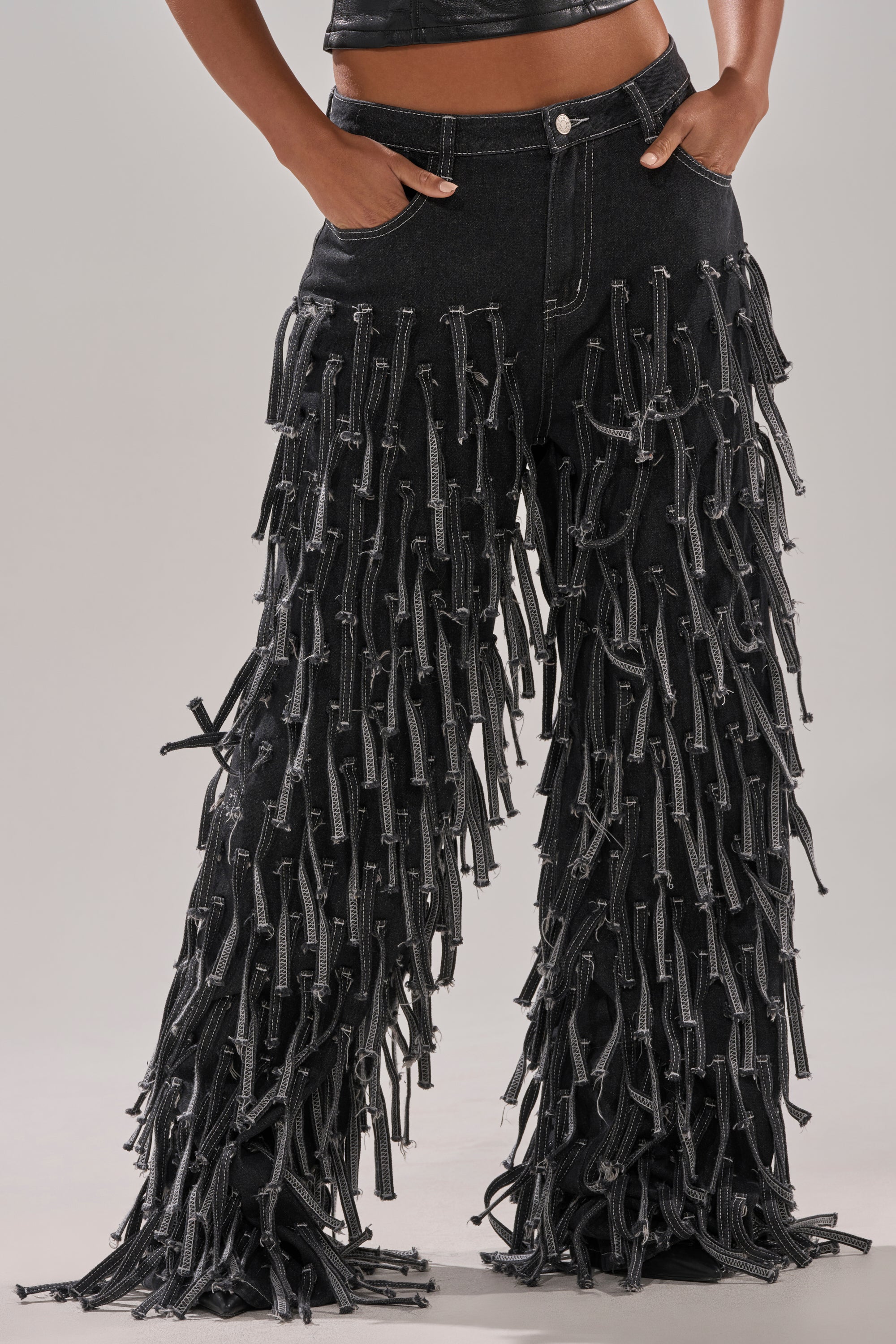 CRAZY FOR YOU FRINGE DENIM