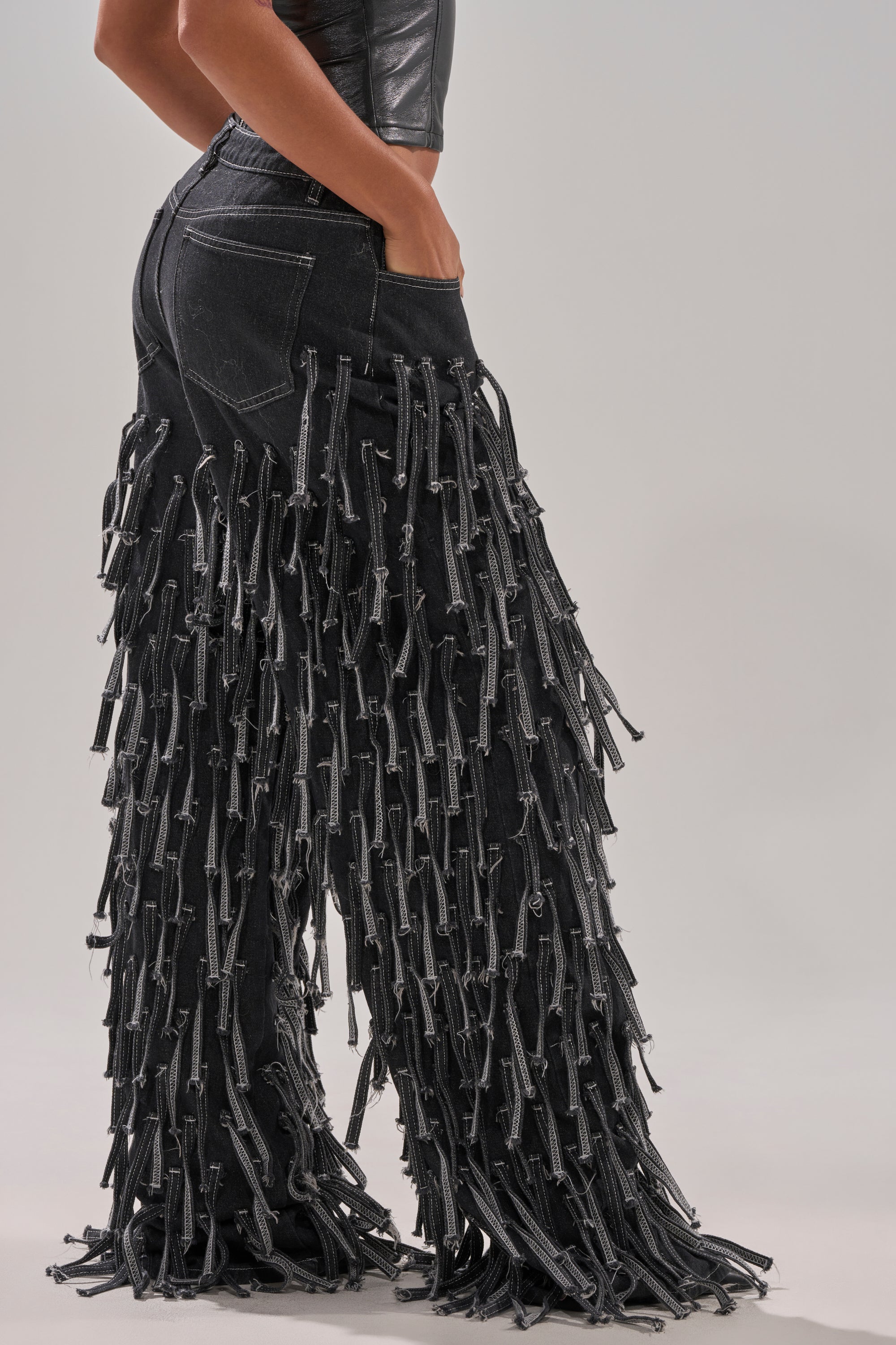 CRAZY FOR YOU FRINGE DENIM