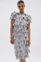 TIED DOWN KNOT MIDI DRESS