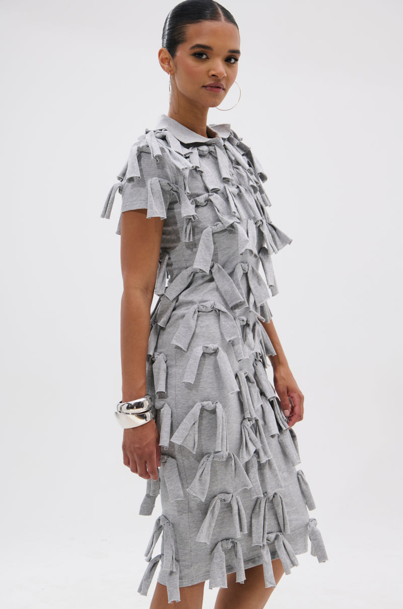 TIED DOWN KNOT MIDI DRESS