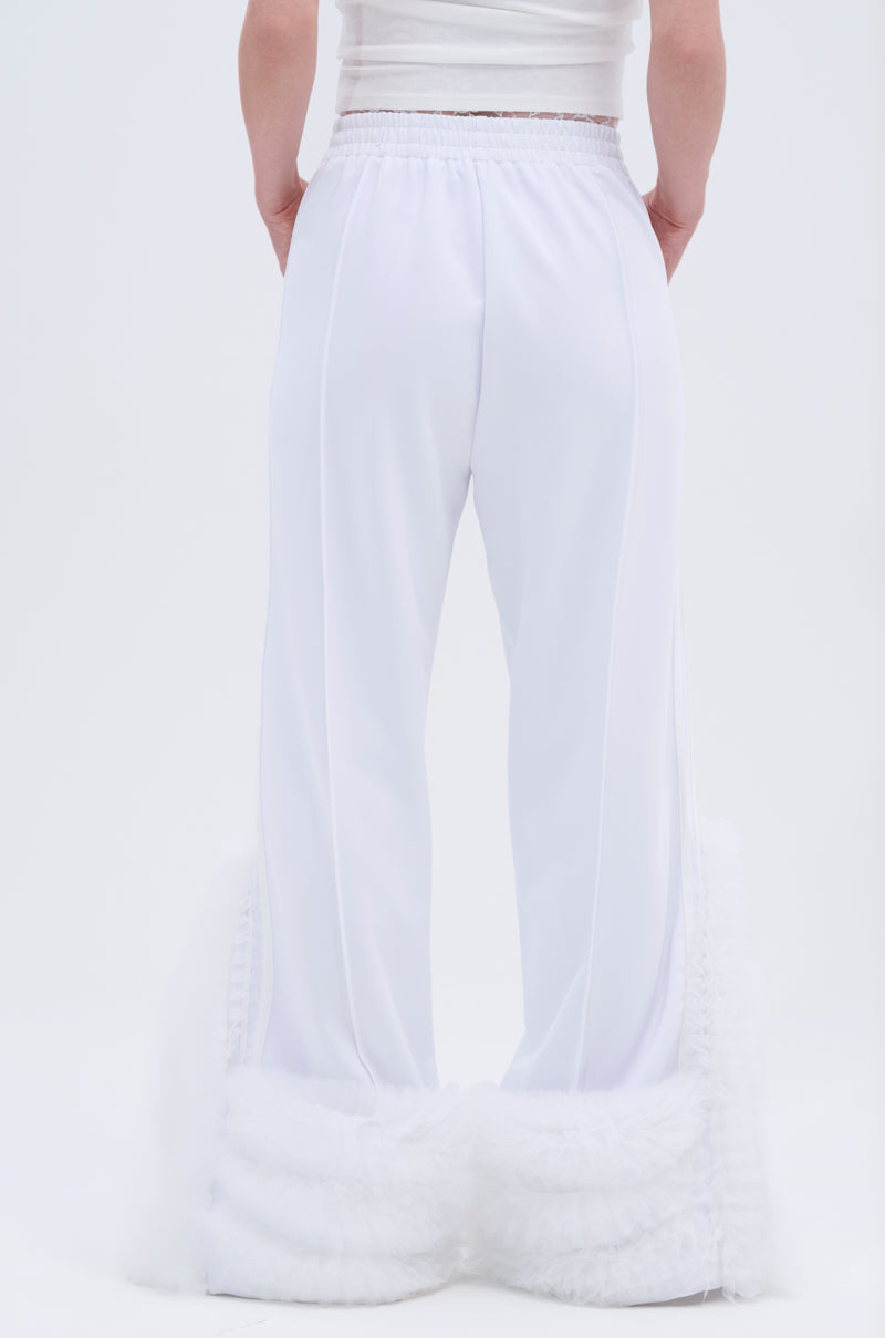 MODERN JAM TRACK PANT IN WHITE