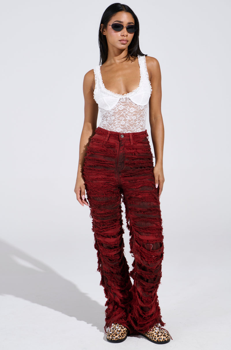 DAINTY LIL THING LACE SLEEVELESS BODYSUIT