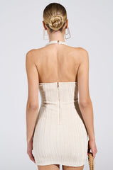 CAN'T FIND ME KNIT MINI DRESS IN IVORY