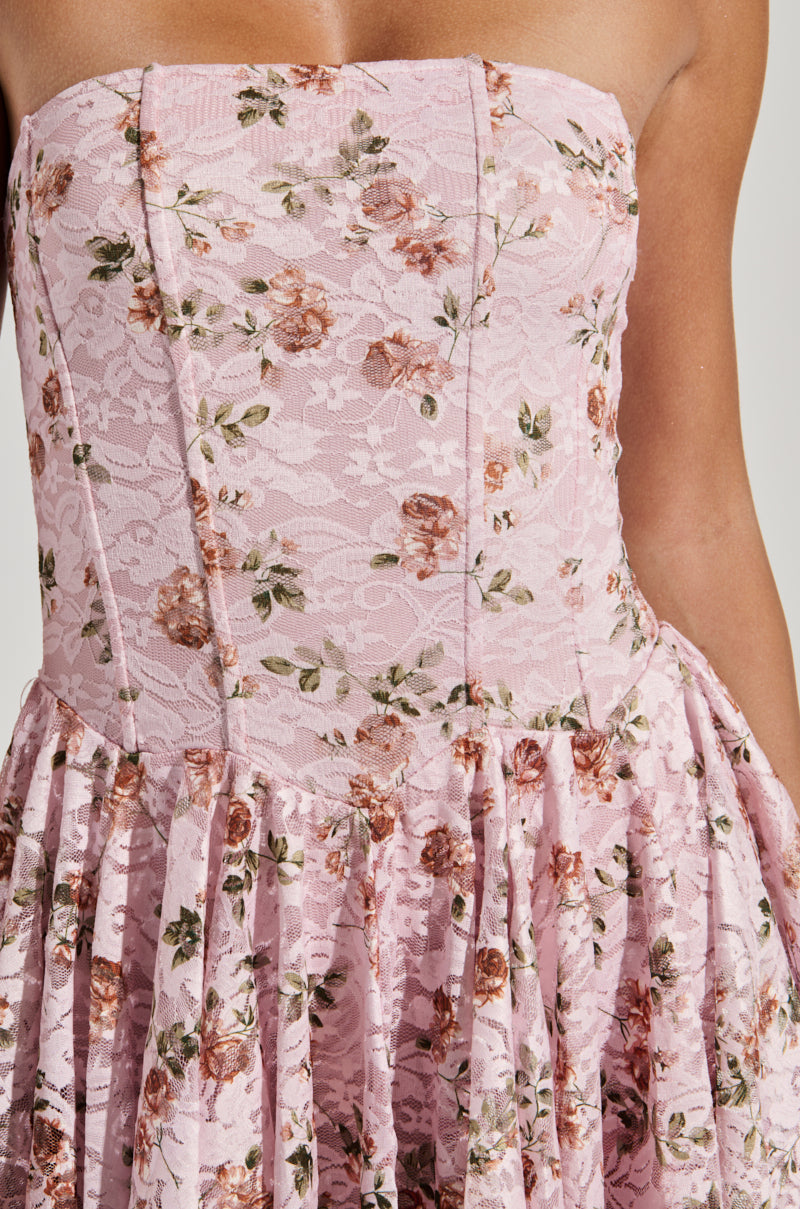 A KEEPER LACE MINI DRESS