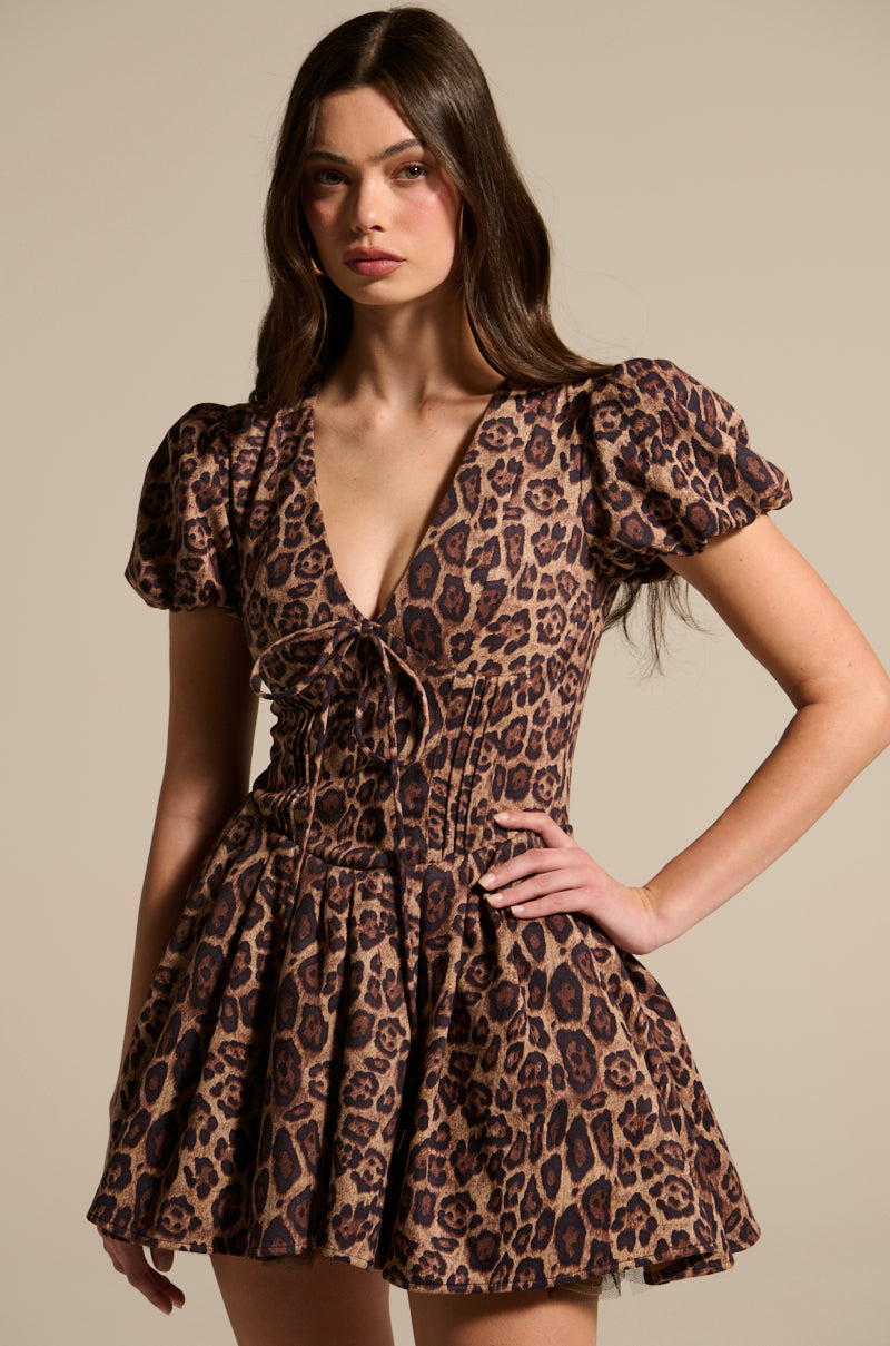 WILD THING PRINTED MINI DRESS