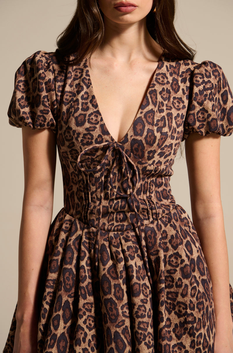 WILD THING PRINTED MINI DRESS