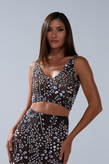 BLING BLING MESH RHINESTONE BRALETTE