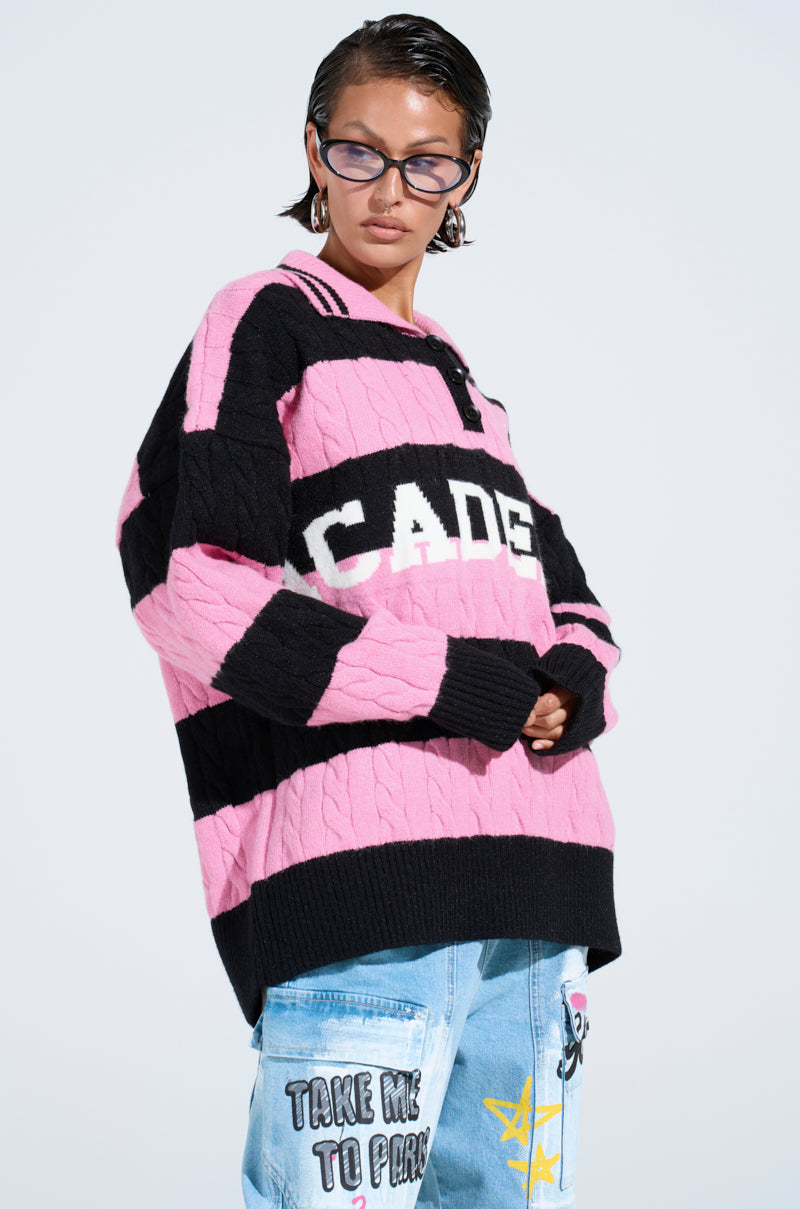 ACADEMIC STRIPE SWEATER
